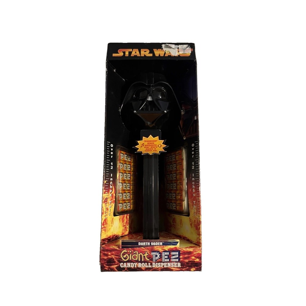 Star Wars Giant PEZ Darth Vader Candy Dispenser Music Lights 12 Inch NWT 2005